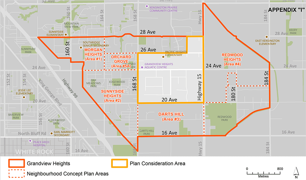 Neighborhood Concept Plan of Grandview Area 5 Fraser Valley British Columbia